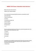 NURS 3310 Exam 2 Questions And Answers