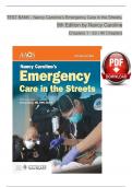 TEST BANK For Nancy Caroline’s Emergency Care in the Streets, 9th Edition by Nancy Caroline, Verified Chapters 1 - 53, Complete Newest Version