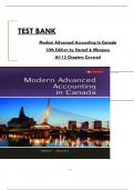 TEST BANK For Modern Advanced Accounting In Canada, 10th Edition By Darrell Herauf,  Mbagwu . All Chapters 1 to 12 Complete, Verified Edition: ISBN 9781260881295