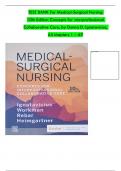 TEST BANK For Medical Surgical Nursing 10th Edition by Ignatavicius, Workman, Rebar & Heimgartner . All Chapters 1 to 69 Complete, Verified Edition