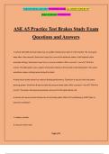 ASE A5 Practice Test Brakes Study Exam Questions and Answers