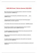 NUR 2063 Exam 1 Review Summer 2024-2025