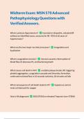 Midterm Exam: MSN 570 Advanced Pathophysiology Questions with Verified Answers |Latest 2024/2025