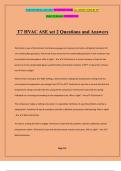 T7 HVAC ASE set 2 Questions and Answers