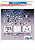 COMPLETE TEST BANK: Advanced Practice Psychiatric Nursing: Integrating Psychotherapy, Psychopharmacology, and Complementary and Alternative Approaches Across the Life Span 3rd Edition by Kathleen Tusaie PhD latest update.