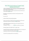 WGU D116 Unit 3 OA Review Complete Study Questions And Answers