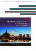 Modern Advanced Accounting In Canada, 10th Edition Solution Manual By Darrell Herauf, Chima Mbagwu, Verified Chapters 1 - 12, Complete Newest Version