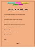 AHN 577 ID Test Study Guide