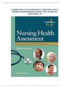 NURSING HEALTH ASSESSMENT A CLINICAL JUDGEMENT APPROACH 4TH EDITION JENSEN TEST BANK/ALL CHAPTERS 1-30