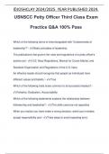 USNSCC Petty Officer Third Class Exam Practice Q&A 100% Pass