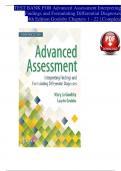 TEST BANK For Advanced Assessment Interpreting Findings and Formulating Differential Diagnoses, 4th Edition by Goolsby, Verified Chapters 1 - 22, Complete Newest Version