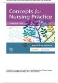 Test Bank for Concepts for Nursing Practice 3rd Edition By Jean Giddens| Complete Guide All Chapters Revised Edition Latest Update 2024-2025