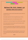 BioChem C785 - WGU - Module 3 - all questions with correct answers