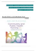 TEST BANK For Community and Public Health Nursing: Evidence for Practice, 3rd Edition by DeMarco, Walsh, Verified Chapters 1 - 25, Complete Newest Version