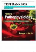 TEST BANK FOR  Porth's Pathophysiology Concepts of Altered Health 10th Edition by Norris 