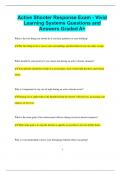 Active Shooter Response Exam - Vivid Learning Systems Questions and  Answers Graded A+