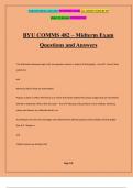 BYU COMMS 482 – Midterm Exam Questions and Answers