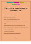 TExES Science of Teaching Reading (293) Exam Study Guide