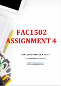 FAC1502 ASSESSMENT 4 