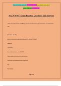 AACN CMC Exam Practice Questions and Answers