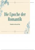 Präsentation über die Epoche der Romantik 