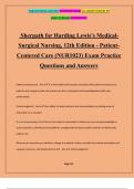 Sherpath for Harding Lewis's Medical- Surgical Nursing, 12th Edition - Patient- Centered Care (NUR1023) Exam Practice Questions and Answers