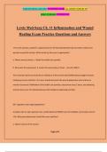 Lewis Med-Surg Ch. 11 Inflammation and Wound Healing Exam Practice Questions and Answers