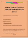 Eat Right EXAM: Set #2 Copied w/ explanations Practice Questions and Answers