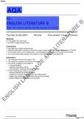 AQA-7716-1B-ENGLISH LITERATURE B QUESTION PAPER AND MARK SCHEME PAPER 1B COMBINED:Literary genres: Drama: Aspects of comedy-AS-16May24.