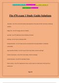 Fin 470 exam 1 Study Guide Solutions