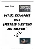 DVA1501 EXAM PACK 2025  {DETAILED QUESTIONS AND ANSWERS }