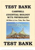 TEST BANK FOR CAMPBELL ESSENTIAL BIOLOGY WITH PHYSIOLOGY 5TH EDITION BY SIMON, DICKEY, REECE, HOGAN