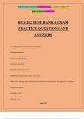 HCS 212 TEST BANK 6 EXAM PRACTICE QUESTIONS AND ANSWERS