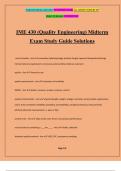 IME 430 (Quality Engineering) Midterm Exam Study Guide Solutions