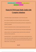 Neuro SCNM Exam Study Guide with Complete Solutions