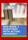 NAO BOOK 1 QUESTIONS WITH ACTUAL ANSWERS!!