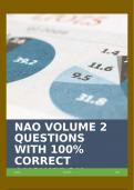 NAO VOLUME 2 QUESTIONS WITH 100% CORRECT ANSWERS!!