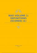 NAO VOLUME 1: DEFINITIONS (SCORED) A+