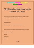 NU 308 Poisonings Bushey Exam Practice Questions and Answers