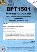 BPT1501 PORTFOLIO (COMPLETE ANSWERS) Semester 2 2024 - DUE 25 October 2024