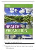 TEST BANK FOR HEALTH PROMOTION THROUGHOUT THE LIFE SPAN 9TH EDITION BY EDELMAN