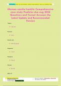 iHuman camila franklin Comprehensive  case study Predictor due aug 2024 Questions and Correct Answers the  Latest Update and Recommended  Version