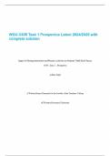  WGU C635 Task 1 Prospectus Latest 2024/2025 with complete solution 