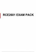 RCE2601 EXAM PACK 2024 - DISTINCTION GUARANTEED.