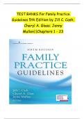 Family Practice Guidelines 5th Edition Cash Glass Mullen Test Bank COMPLETE QUESTIONS AND ANSWERS 100% CORRECT| GRADED A+