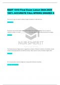 RADT 1010 Final Exam Latest 2024.2025  100% ACCURATE FALL-SPRING GRADED A