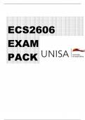 ECS2606 Latest exam pack questions and answers and summarized notes for exam preparation. Updated for 2024 exams