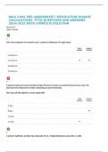 WGU C466 PRE-ASSESSMENT: MEDICATION DOSAGE CALCULATIONS PTCO QUESTIONS AND ANSWERS 2024/2025 WITH COMPLETE SOLUTION