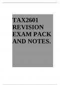 TAX2601 REVISION EXAM PACK  REVISION 2024.