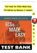 Complete Test Bank ECGs Made Easy 6th Edition Barbara Questions & Answers with rationales (Chapter 1-10)